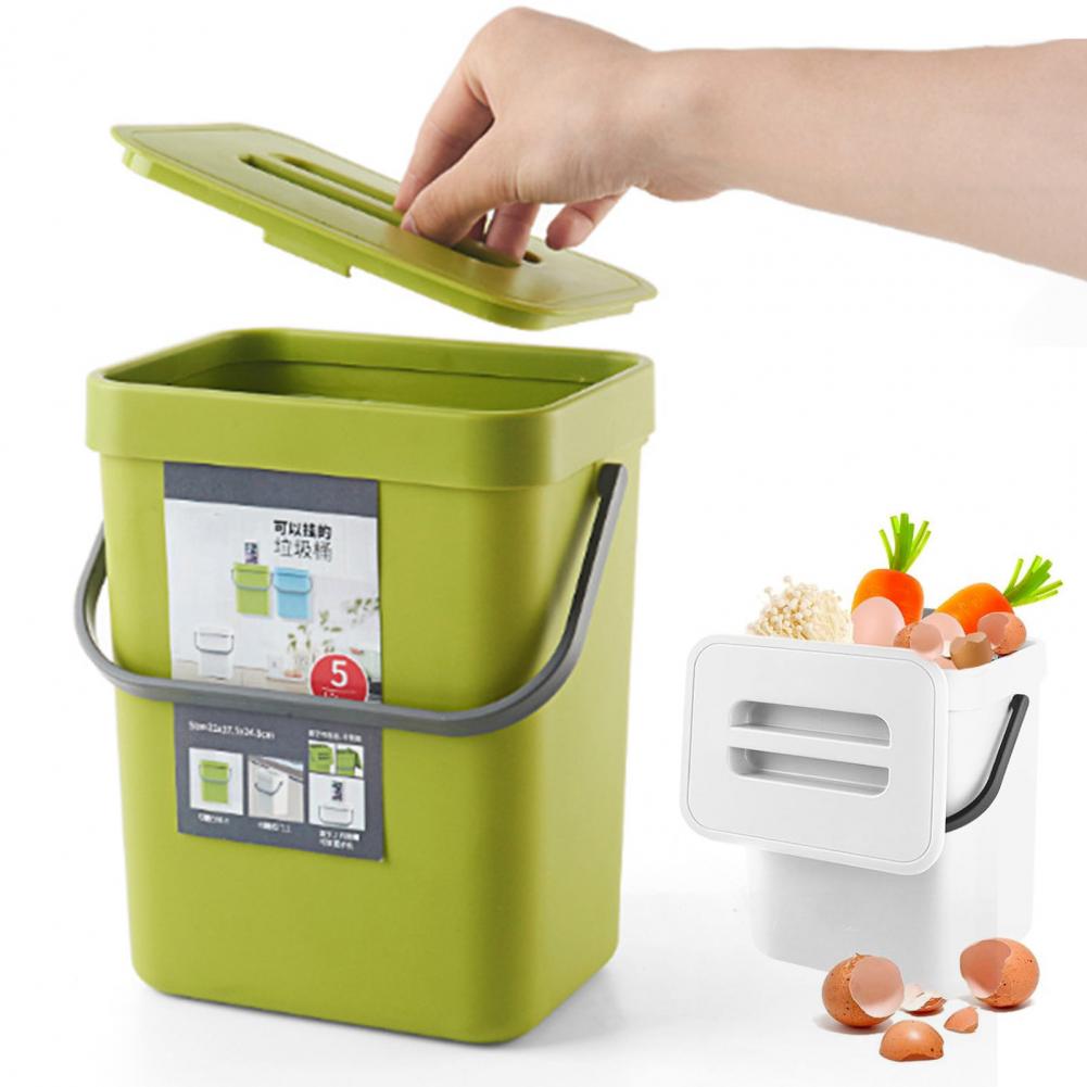 3/5 L Kitchen Trash Can Hangin - Compost Bin Countertop review and price